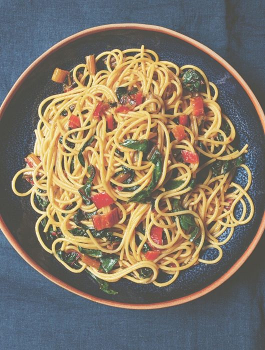 nigella recept snijbiet spaghetti